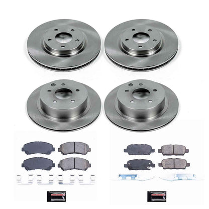 PowerStop Power Stop 08-14 Nissan Rogue Front & Rear Autospecialty Brake Kit KOE8268