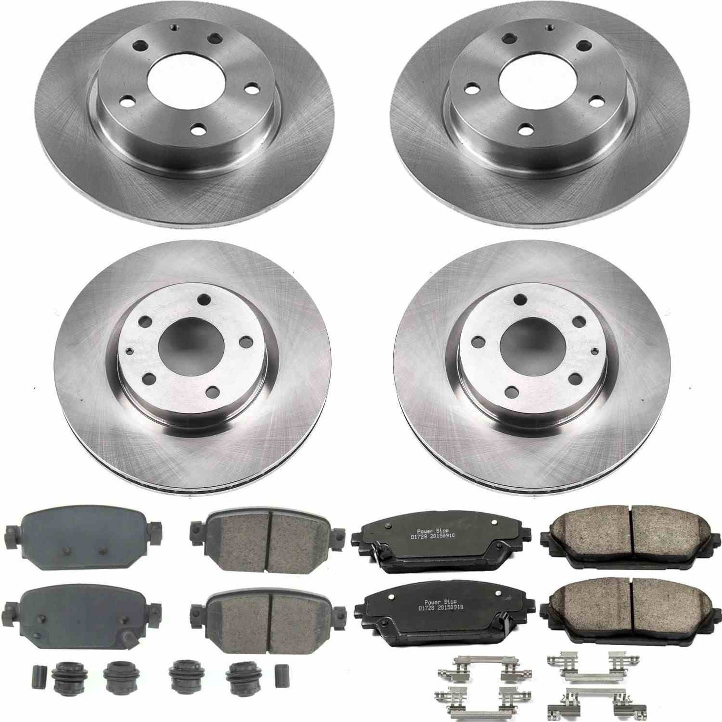 PowerStop Power Stop 17-18 Mazda 3 Front & Rear Autospecialty Brake Kit KOE8282