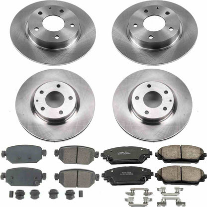 PowerStop Power Stop 17-18 Mazda 3 Front & Rear Autospecialty Brake Kit KOE8282