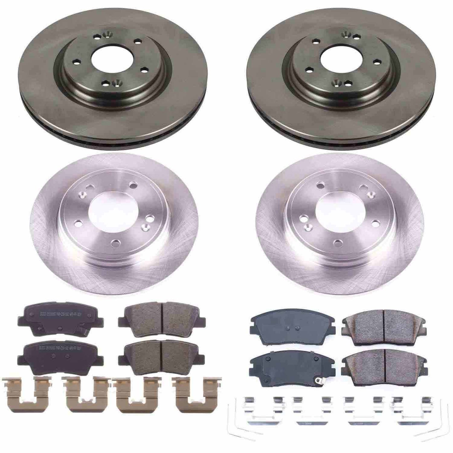 PowerStop Power Stop 17-19 Hyundai Elantra Front & Rear Autospecialty Brake Kit KOE8285