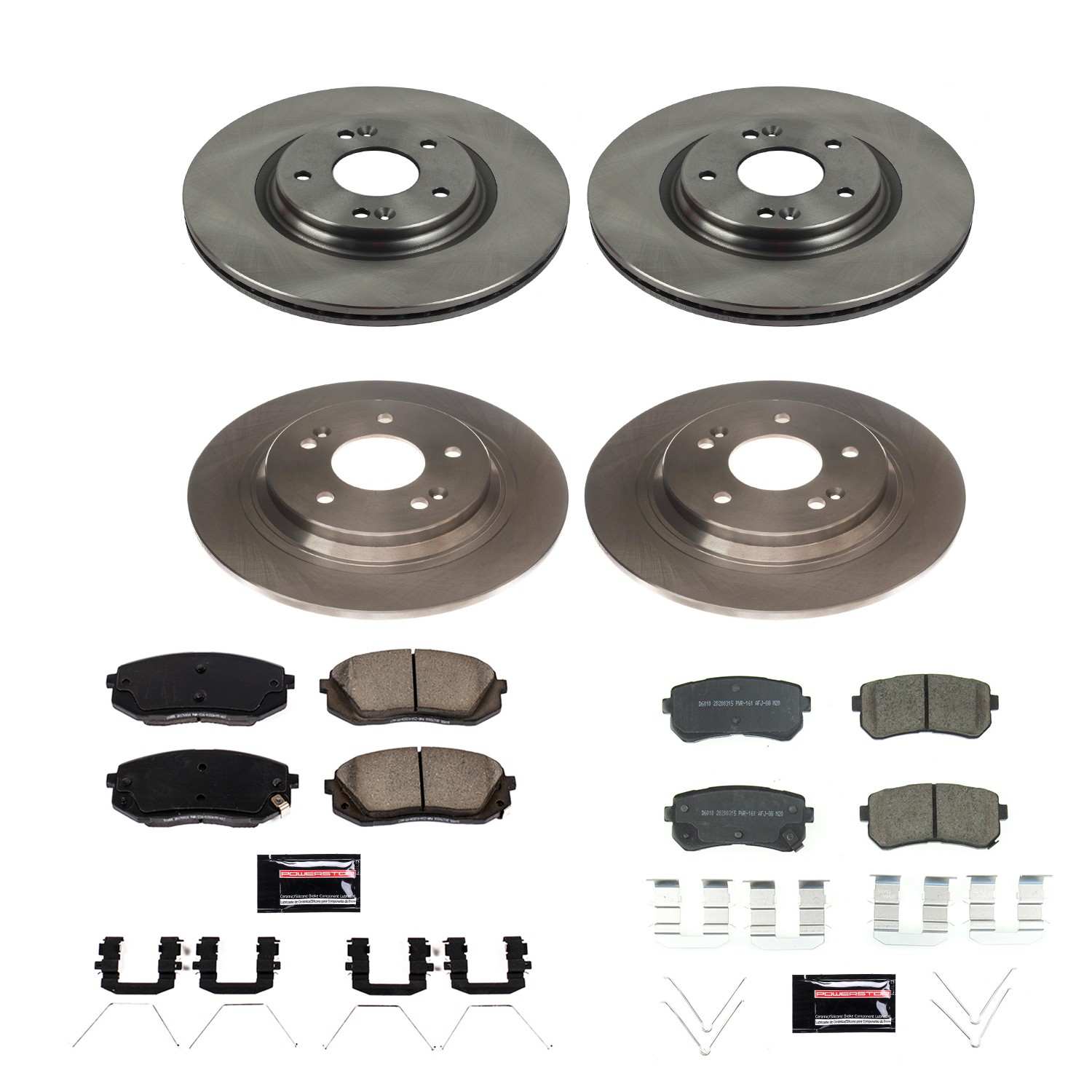 Power Stop 18-20 Hyundai Kona Front & Rear Autospecialty Brake Kit KOE8286