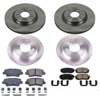 PowerStop Power Stop 2019 Hyundai Veloster Front & Rear Autospecialty Brake Kit KOE8345