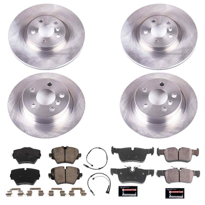 PowerStop Power Stop 2019 Mini Cooper Countryman Front & Rear Autospecialty Brake Kit KOE8356