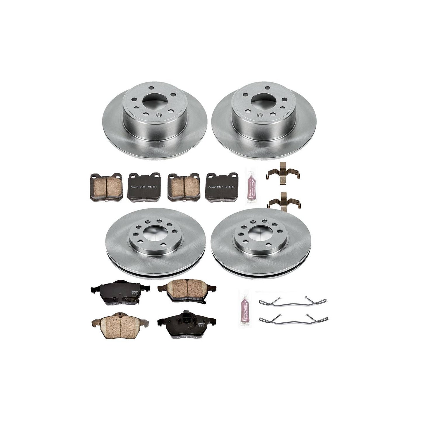 PowerStop Power Stop 99-03 Saab 9-3 Front & Rear Autospecialty Brake Kit KOE835