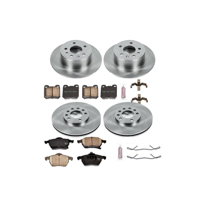 PowerStop Power Stop 99-03 Saab 9-3 Front & Rear Autospecialty Brake Kit KOE835