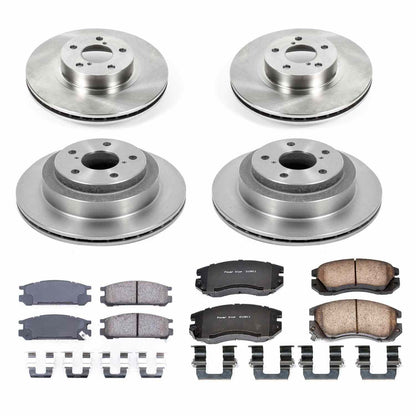 PowerStop Power Stop 91-94 Subaru Legacy Front & Rear Autospecialty Brake Kit KOE8398