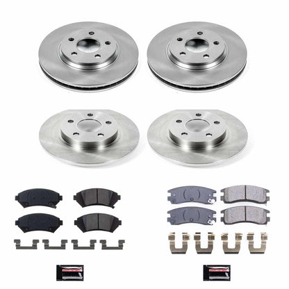 PowerStop Power Stop 2005 Cadillac DeVille Front & Rear Autospecialty Brake Kit KOE8438