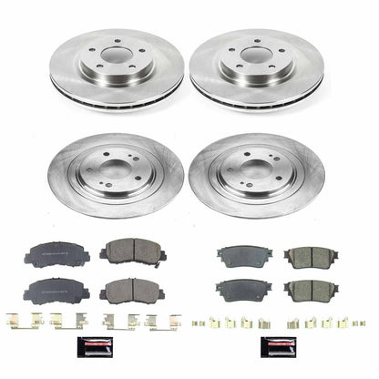 Power Stop 2018 Mitsubishi Eclipse Cross Front & Rear Autospecialty Brake Kit KOE8460
