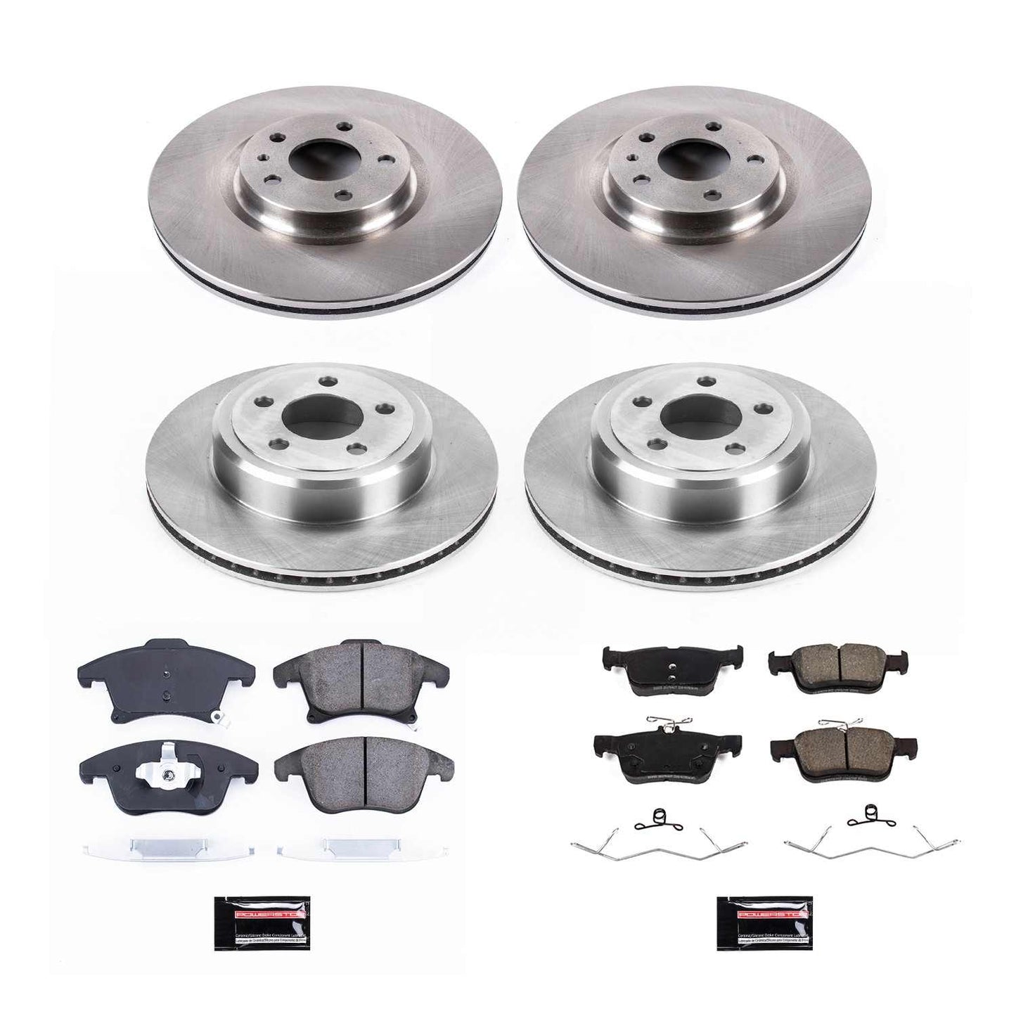 Power Stop 2020 Ford Fusion Front & Rear Autospecialty Brake Kit KOE8534