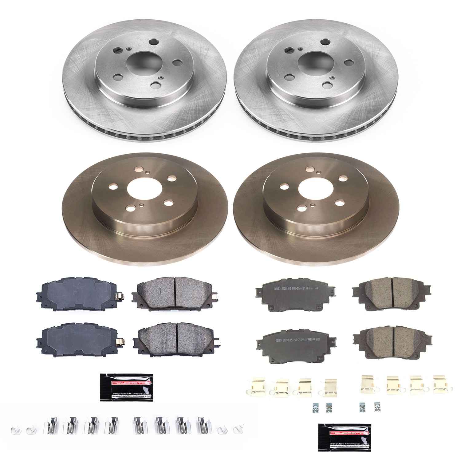 Power Stop 20-21 Toyota Corolla Front & Rear Autospecialty Brake Kit KOE8664