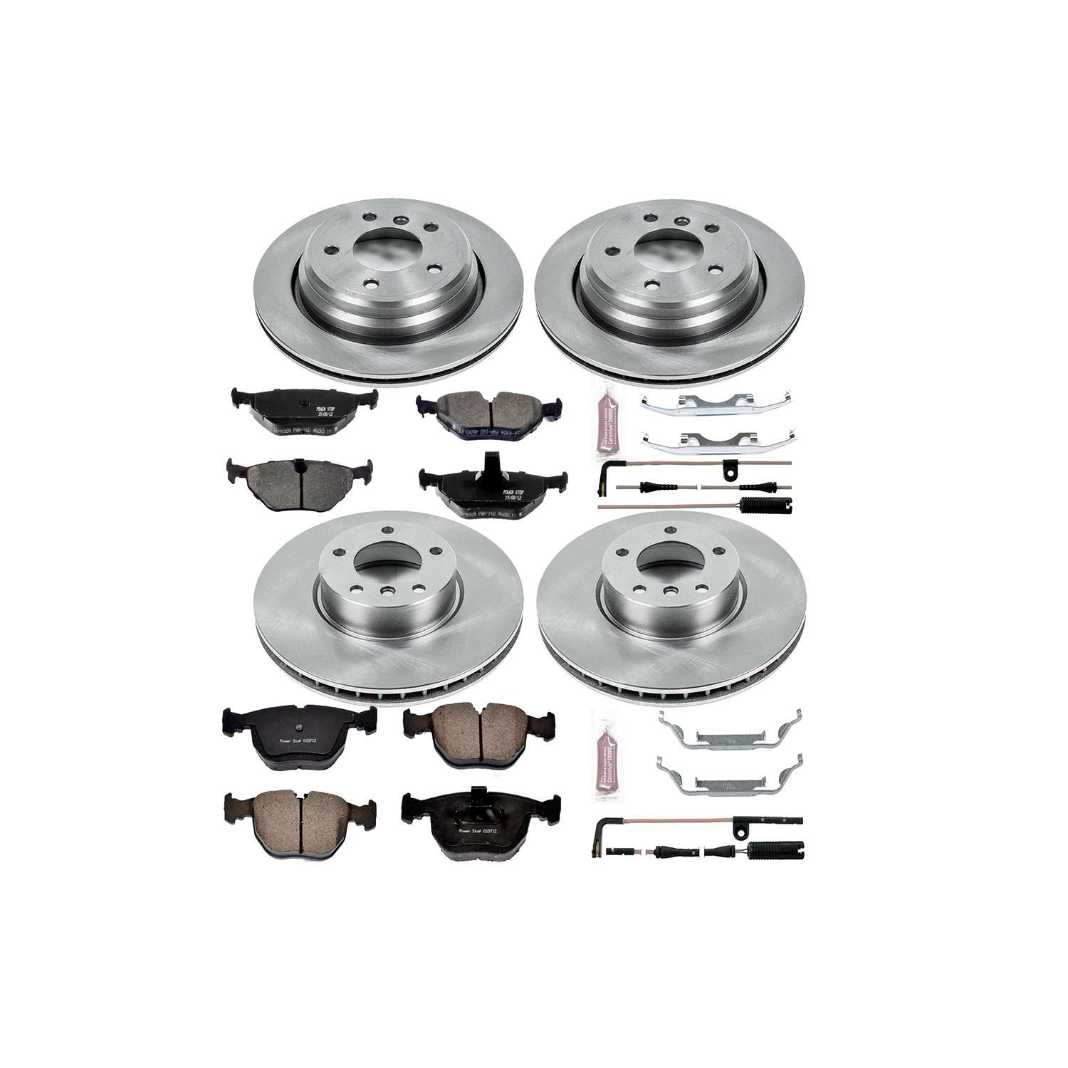 PowerStop Power Stop 00-03 BMW 540i Front & Rear Autospecialty Brake Kit KOE946