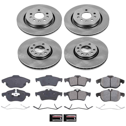 PowerStop Power Stop 03-11 Saab 9-3 Front & Rear Autospecialty Brake Kit KOE986