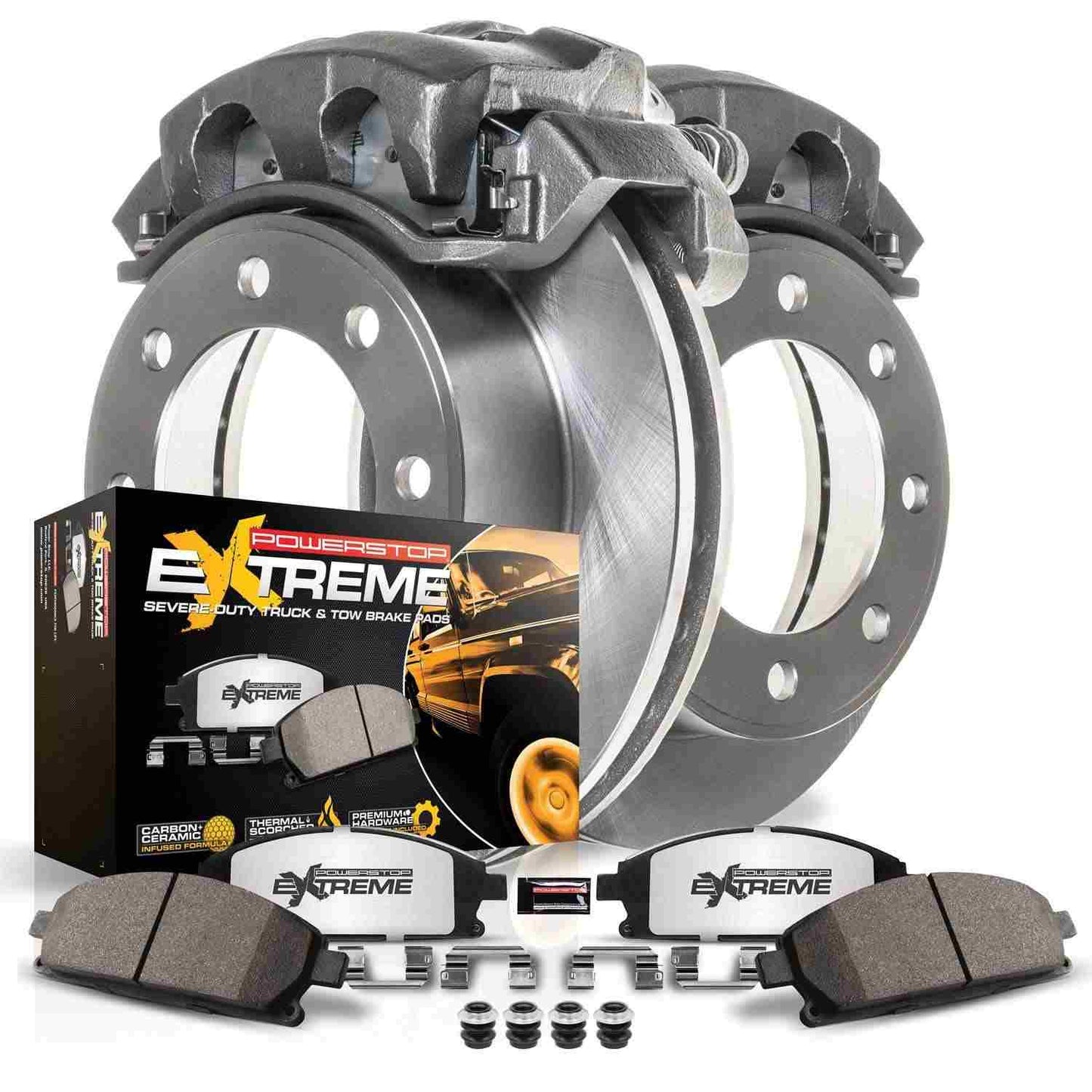 PowerStop Power Stop 09-19 GMC Savana 4500 Rear Medium Duty Caliper Kit MDCK6257