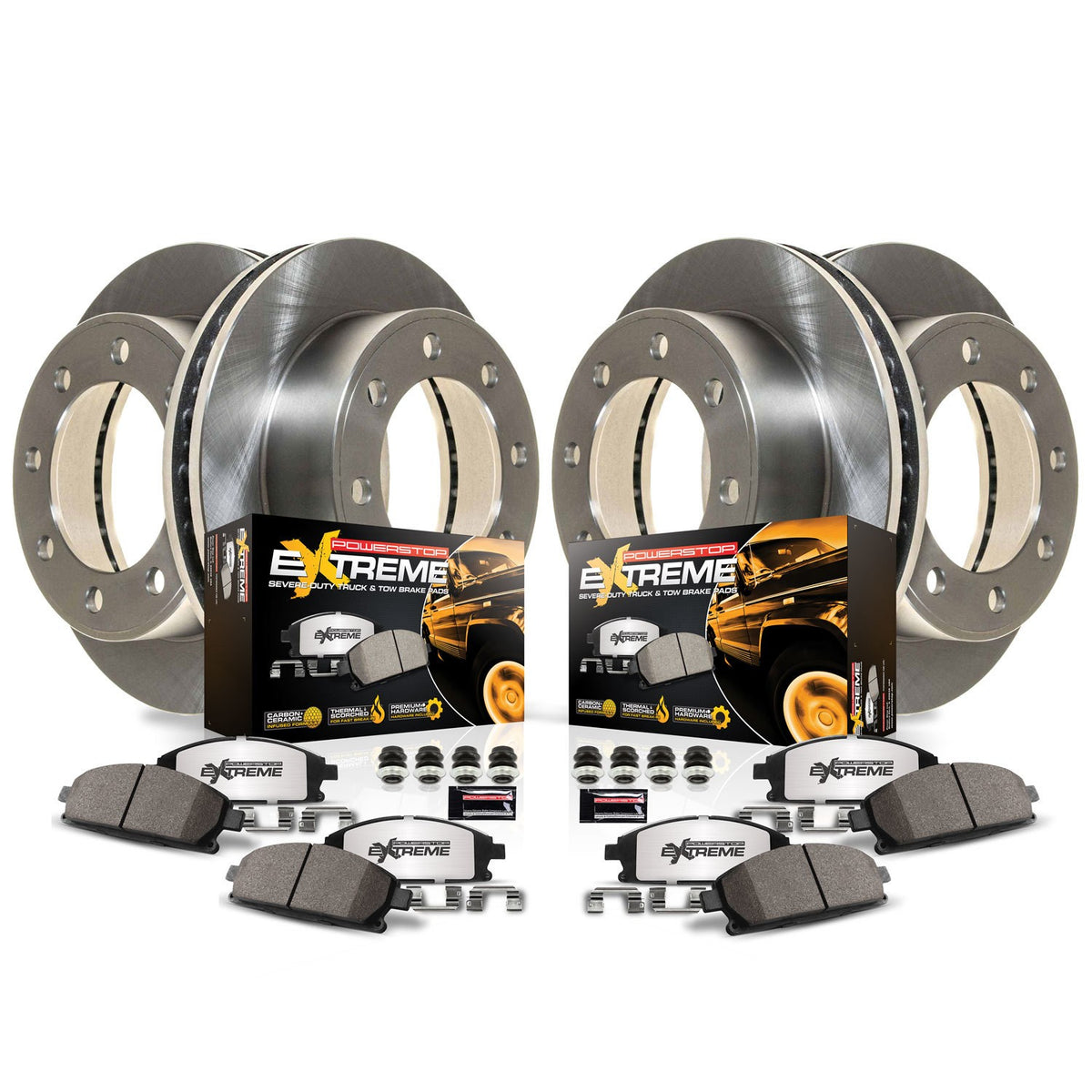 PowerStop Power Stop 06-09 Ford LCF Front & Rear Medium Duty Kit MDK8395