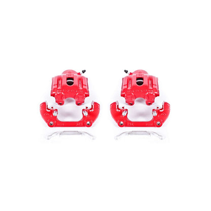 PowerStop Power Stop 94-95 BMW 540i Front Red Calipers w/Brackets - Pair S1176