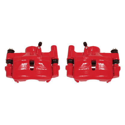 PowerStop Power Stop 90-91 Lexus ES250 Rear Red Calipers w/Brackets - Pair S1202