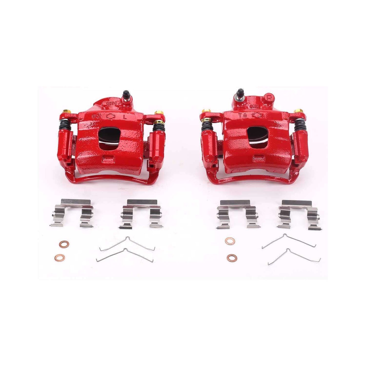 PowerStop Power Stop 96-99 Infiniti I30 Front Red Calipers w/Brackets - Pair S1218
