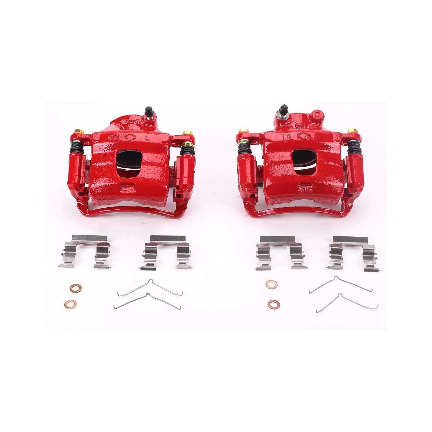 PowerStop Power Stop 96-99 Infiniti I30 Front Red Calipers w/Brackets - Pair S1218