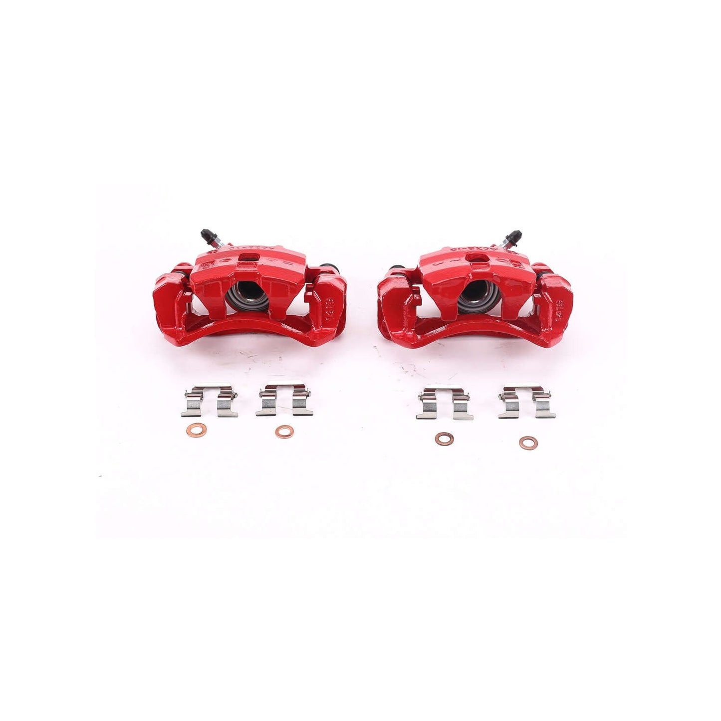 PowerStop Power Stop 95-98 Subaru Impreza Rear Red Calipers w/Brackets - Pair S1340