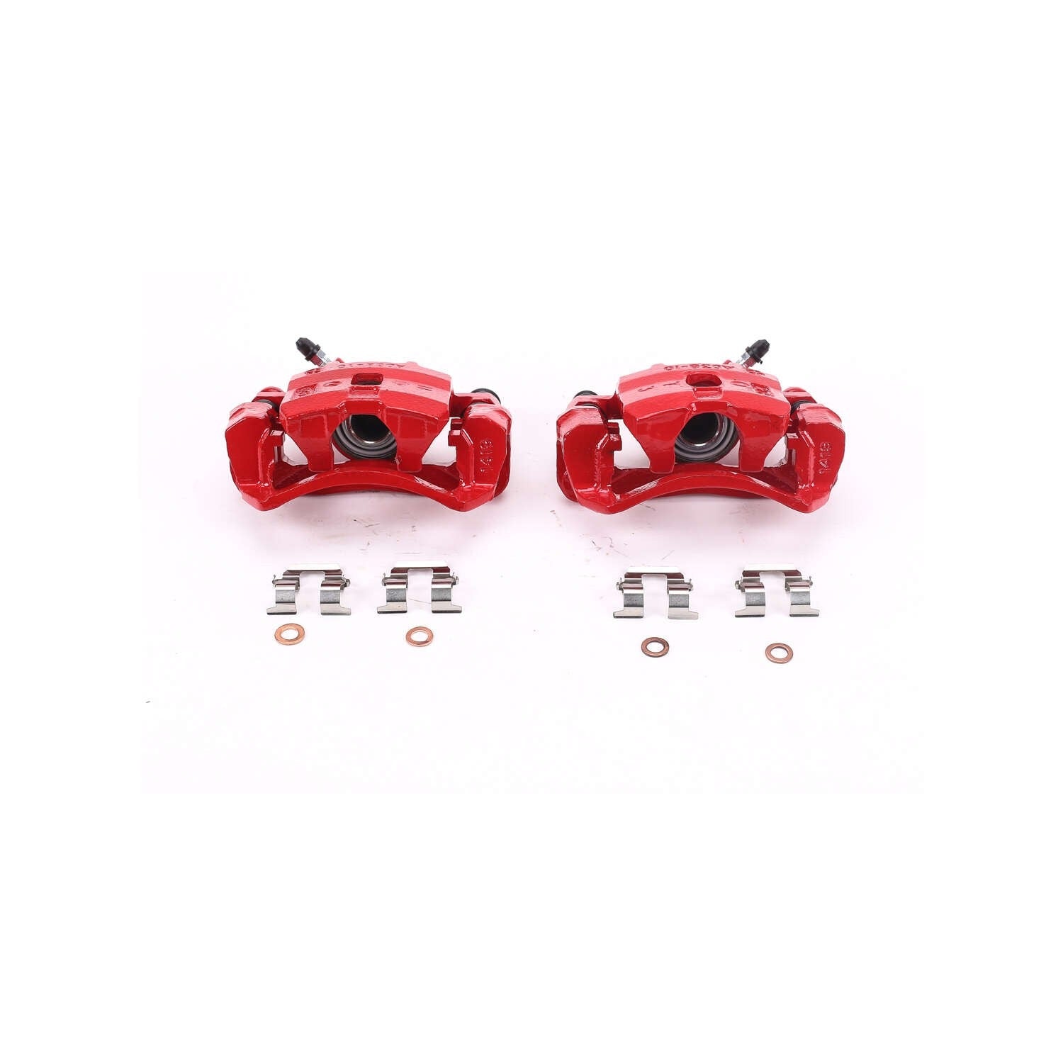 PowerStop Power Stop 95-98 Subaru Impreza Rear Red Calipers w/Brackets - Pair S1340