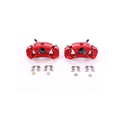 PowerStop Power Stop 95-98 Subaru Impreza Rear Red Calipers w/Brackets - Pair S1340