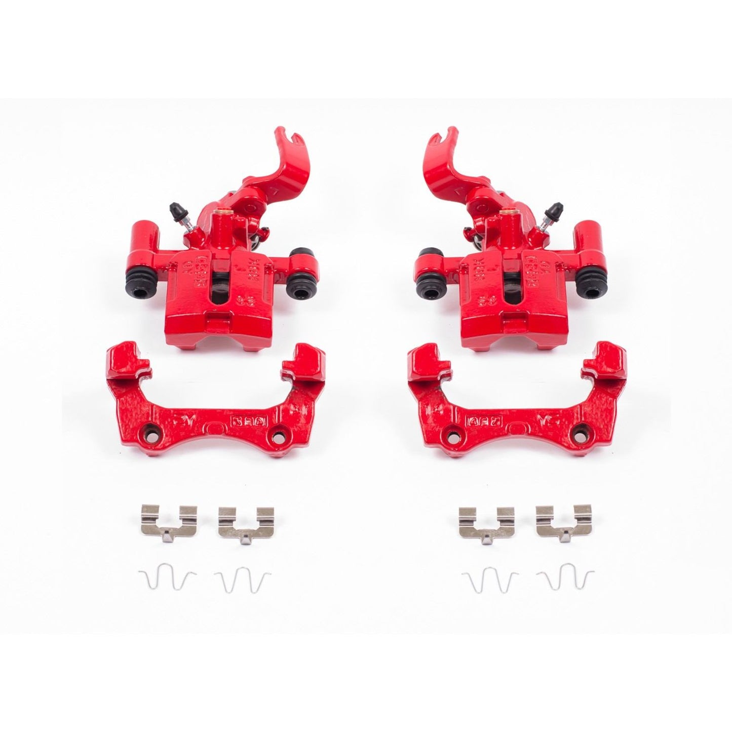 PowerStop Power Stop 94-97 Mazda Miata Rear Red Calipers w/Brackets - Pair S1377A