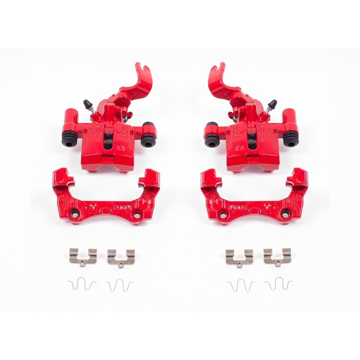 PowerStop Power Stop 94-97 Mazda Miata Rear Red Calipers w/Brackets - Pair S1377A