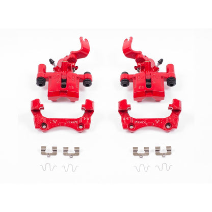 PowerStop Power Stop 94-97 Mazda Miata Rear Red Calipers w/Brackets - Pair S1377A