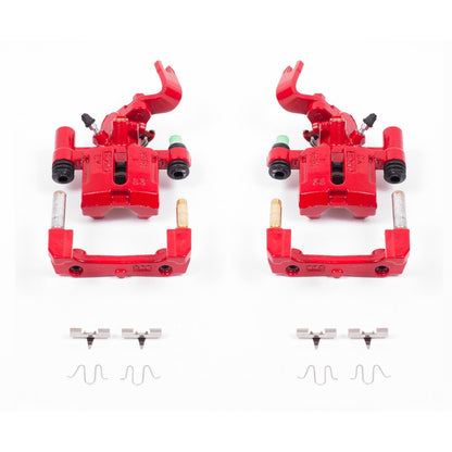 PowerStop Power Stop 90-93 Mazda Miata Rear Red Calipers w/Brackets - Pair S1377