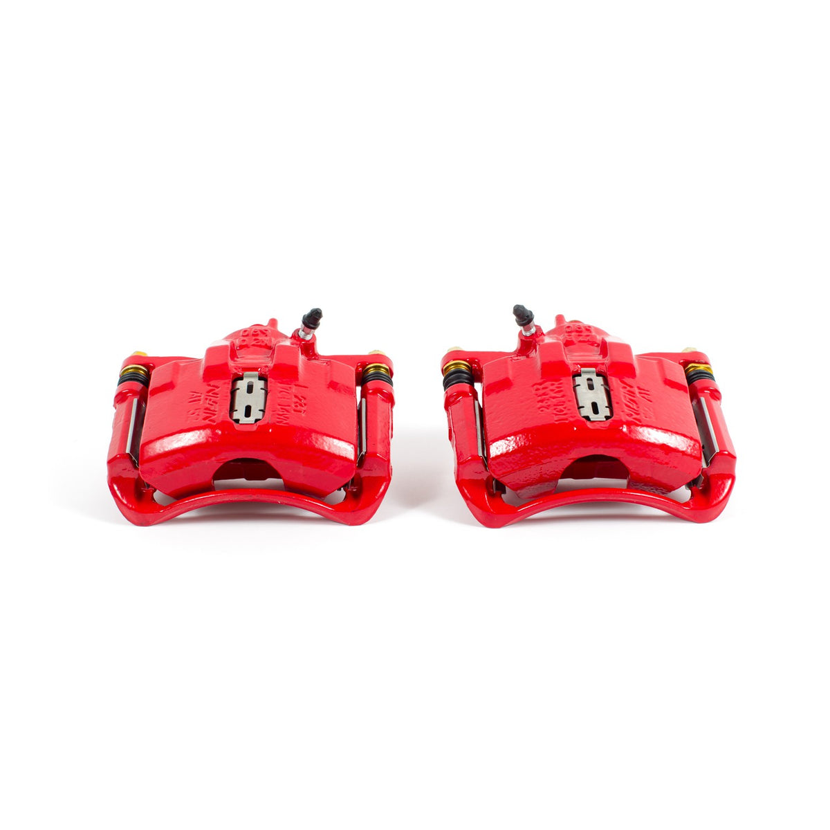 PowerStop Power Stop 90-93 Honda Accord Front Red Calipers w/Brackets - Pair S1381