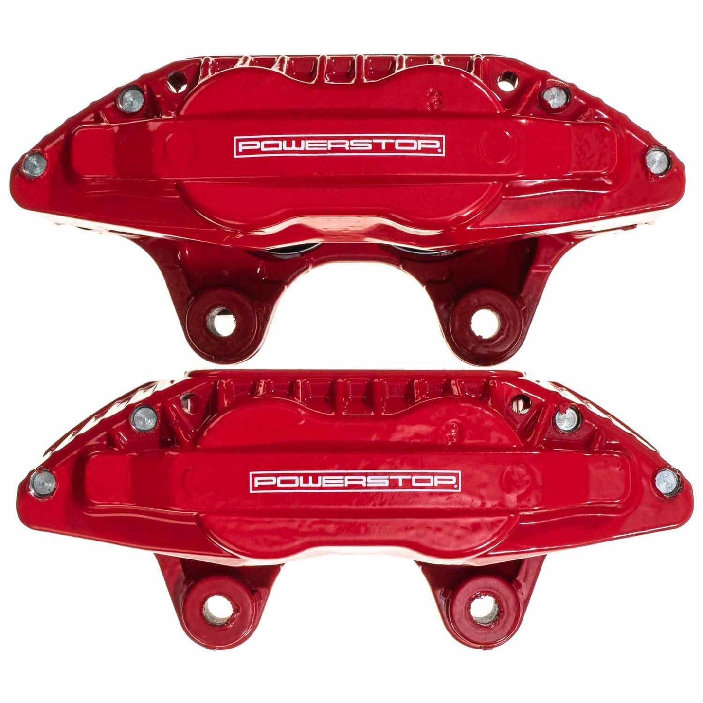 Power Stop 90-96 Nissan 300ZX Front Red Calipers - Pair S1399