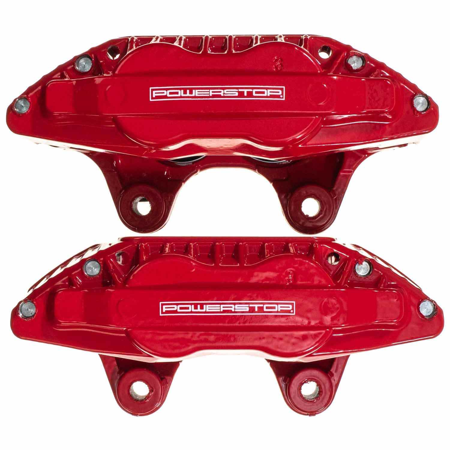 Power Stop 90-96 Nissan 300ZX Front Red Calipers - Pair S1399