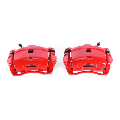 PowerStop Power Stop 90-97 Honda Accord Rear Red Calipers w/Brackets - Pair S1446
