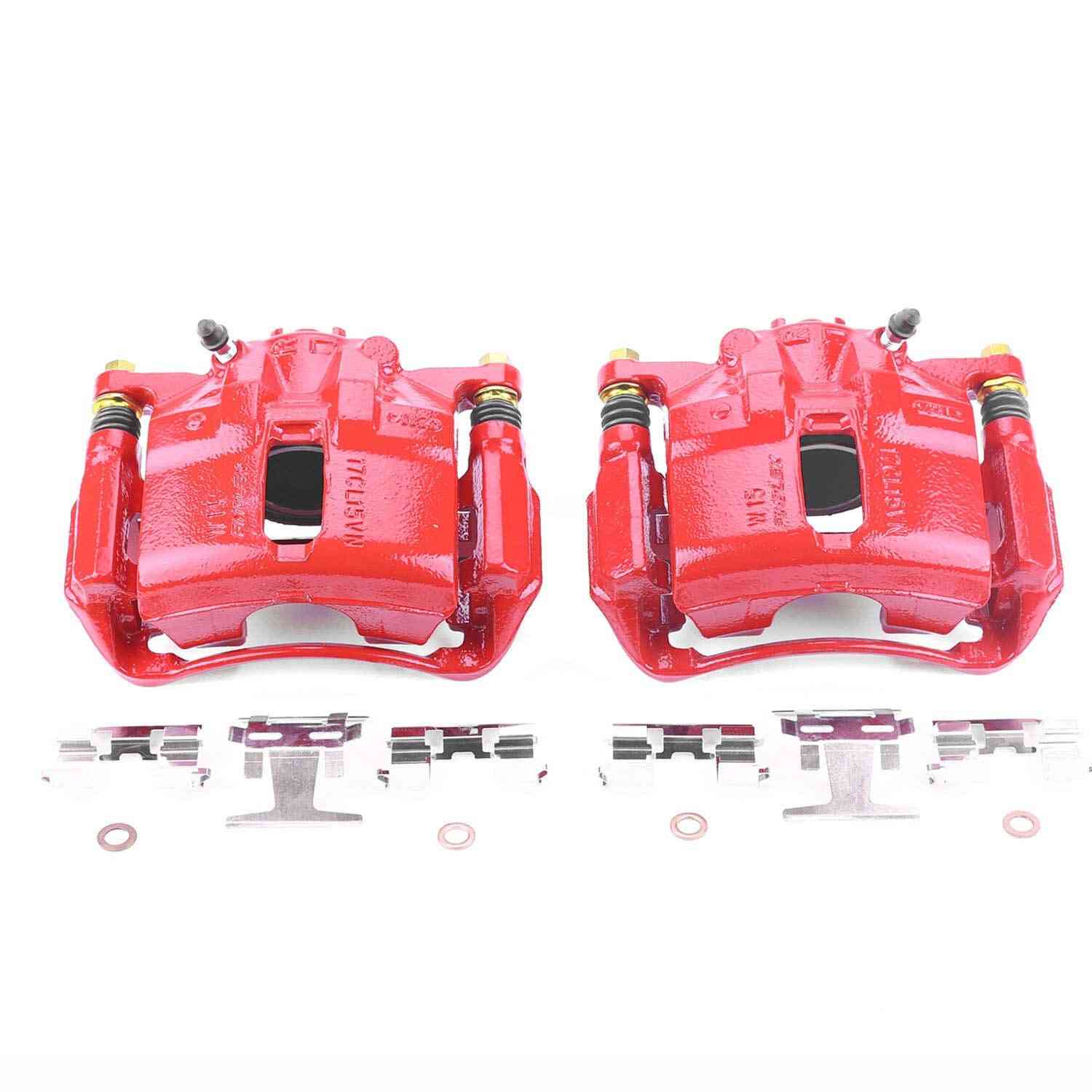 PowerStop Power Stop 91-95 Acura Legend Front Red Calipers w/Brackets - Pair S1462