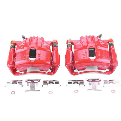 PowerStop Power Stop 91-95 Acura Legend Front Red Calipers w/Brackets - Pair S1462