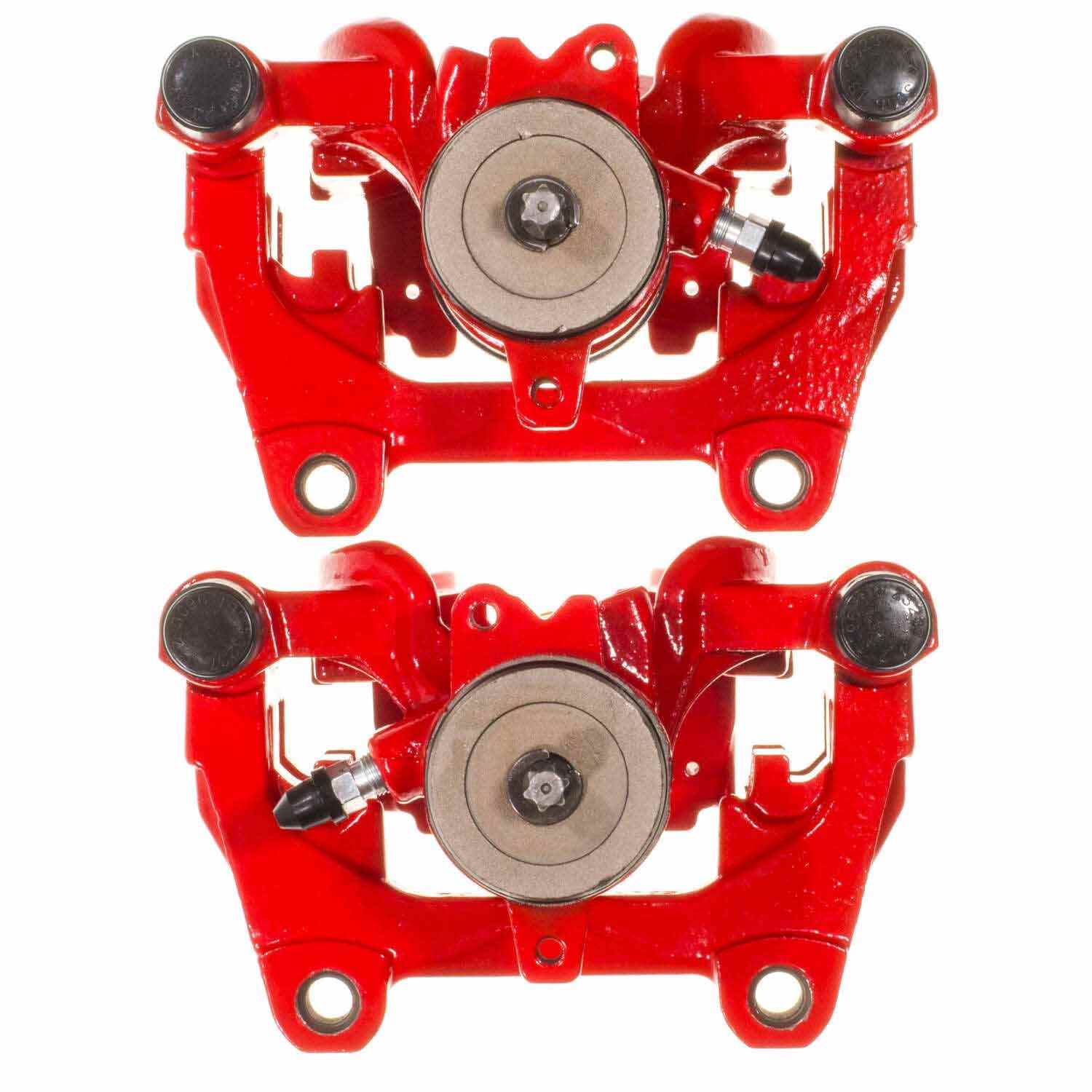 PowerStop Power Stop 19-22 Lincoln Nautilus Rear Red Caliper w/Bracket - Pair S15140