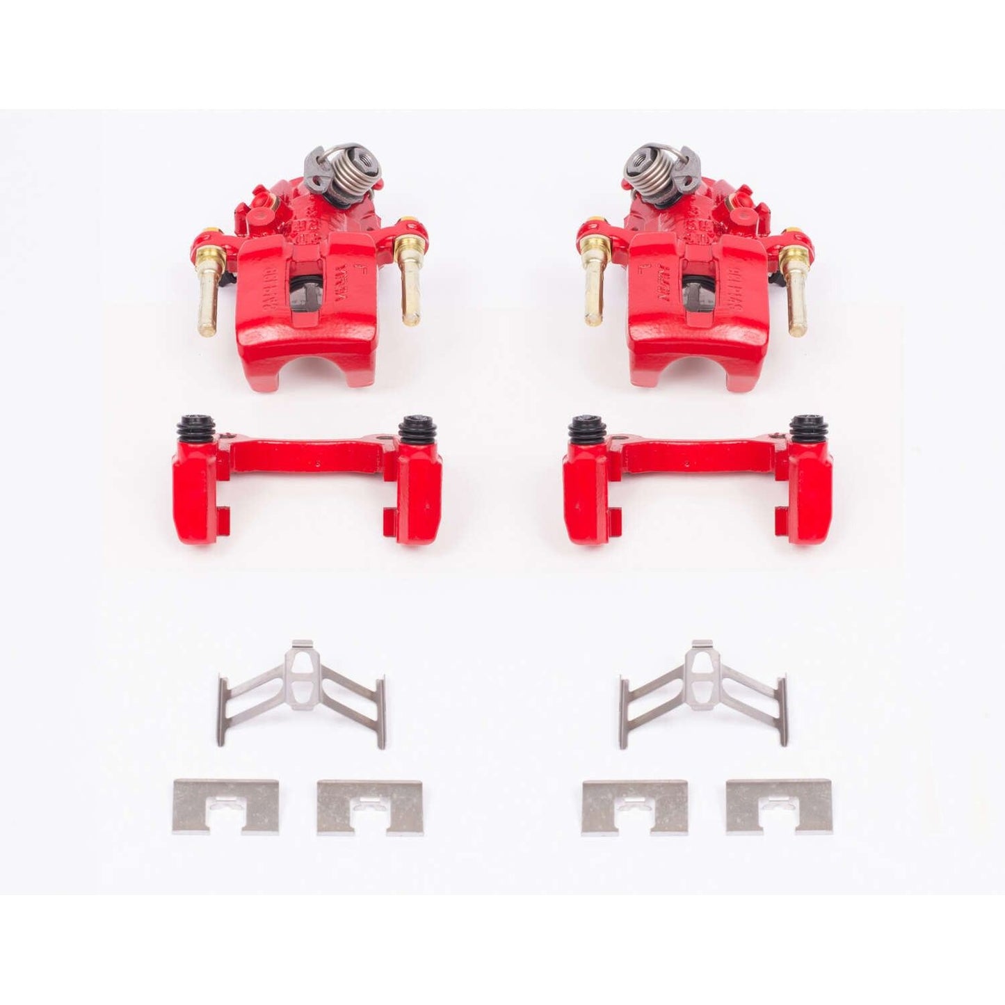 PowerStop Power Stop 92-01 Honda Prelude Rear Red Calipers w/Brackets - Pair S1612