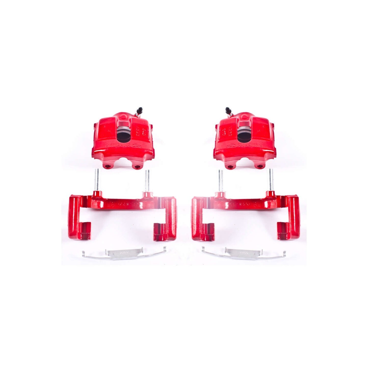 PowerStop Power Stop 01-05 BMW 320i Front Red Calipers w/Brackets - Pair S1618A