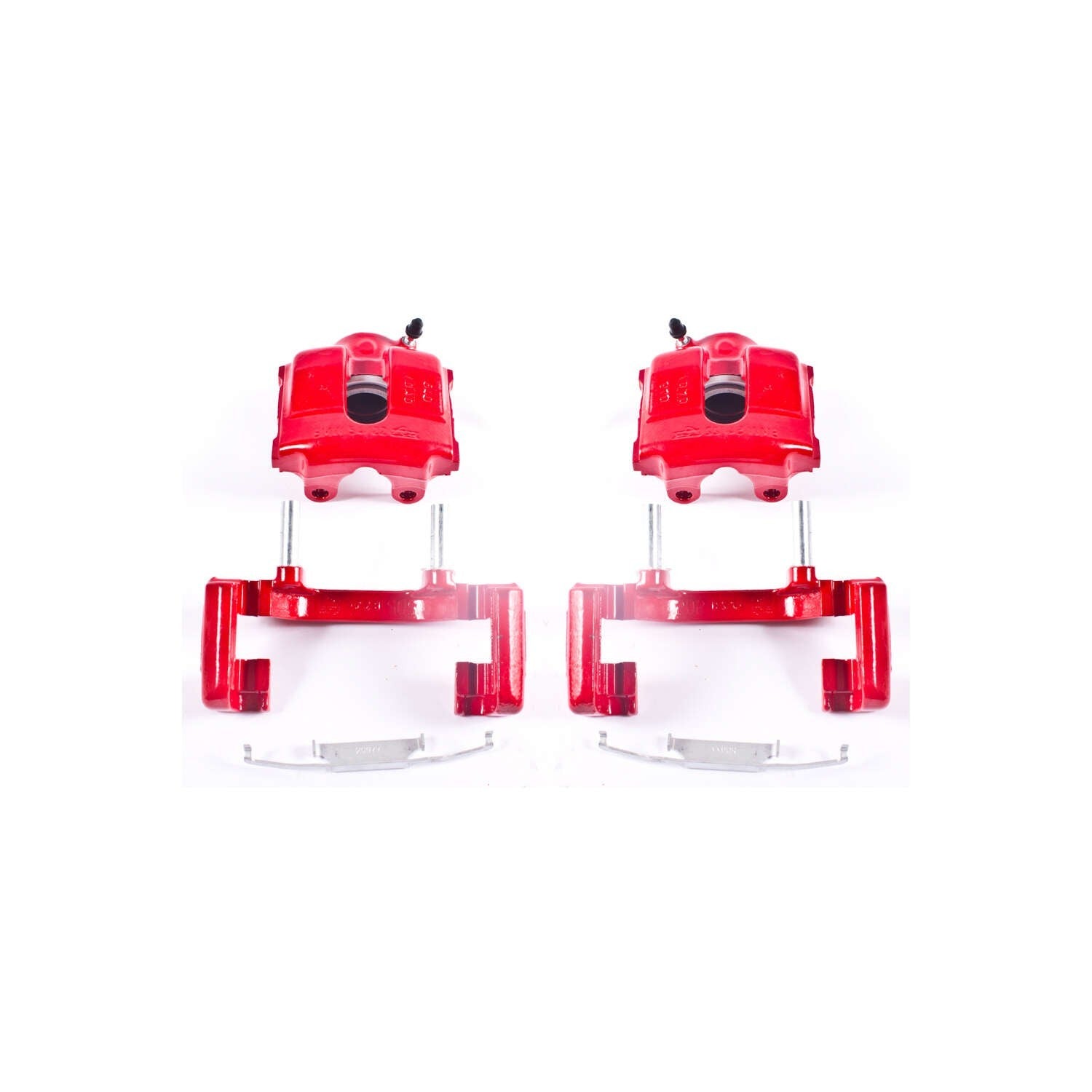 PowerStop Power Stop 01-05 BMW 320i Front Red Calipers w/Brackets - Pair S1618A
