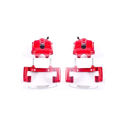 PowerStop Power Stop 01-05 BMW 320i Front Red Calipers w/Brackets - Pair S1618A