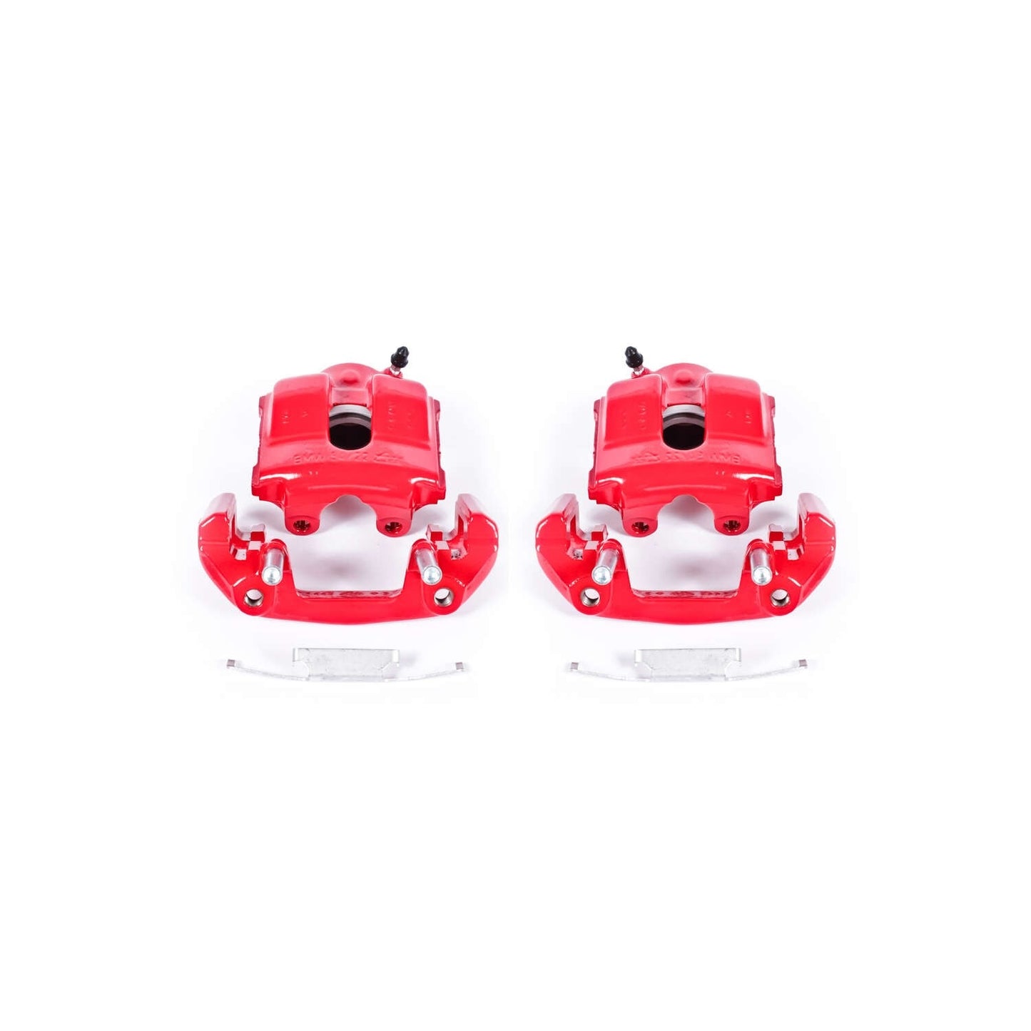 PowerStop Power Stop 92-98 BMW 318i Front Red Calipers w/Brackets - Pair S1618