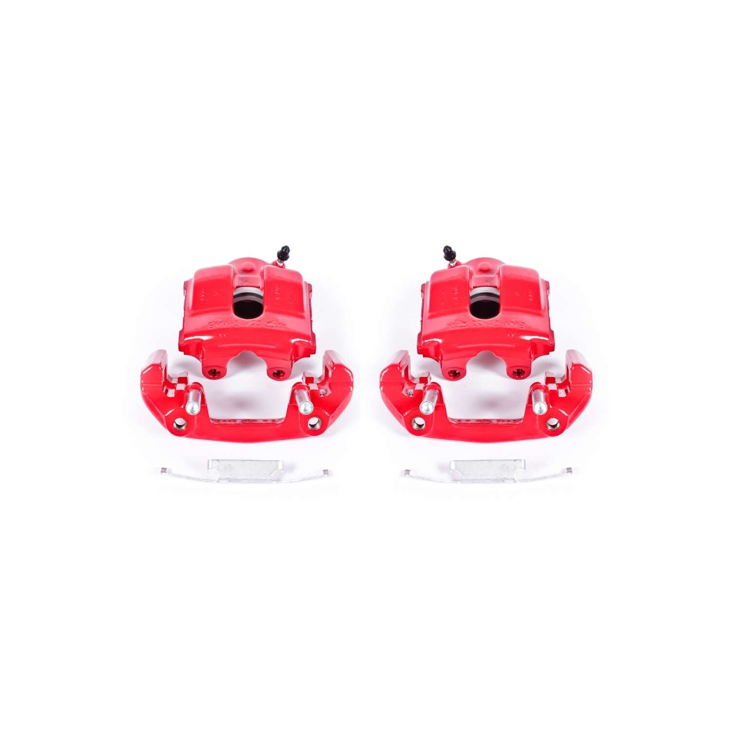 PowerStop Power Stop 92-98 BMW 318i Front Red Calipers w/Brackets - Pair S1618
