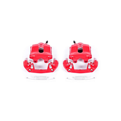 PowerStop Power Stop 92-98 BMW 318i Front Red Calipers w/Brackets - Pair S1618