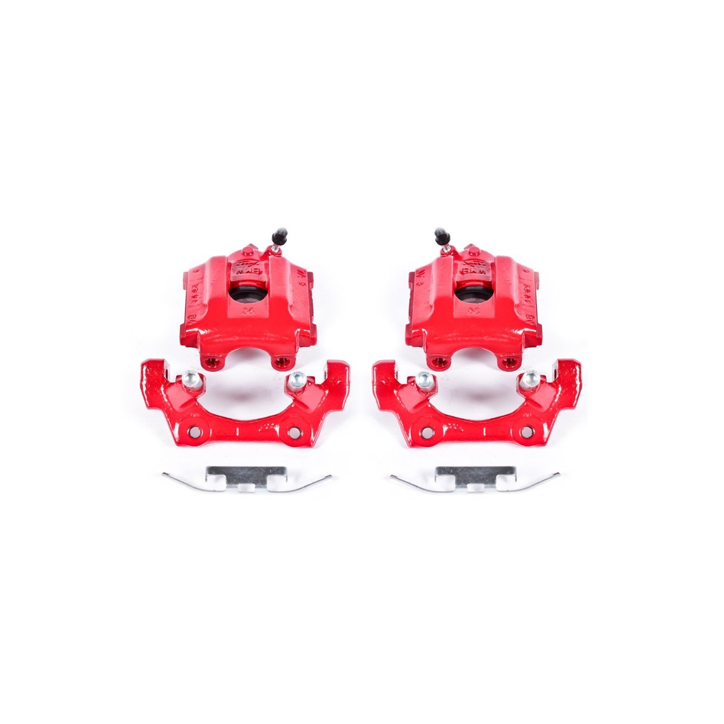 PowerStop Power Stop 92-98 BMW 318i Rear Red Calipers w/Brackets - Pair S1620