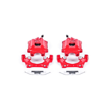 PowerStop Power Stop 92-98 BMW 318i Rear Red Calipers w/Brackets - Pair S1620