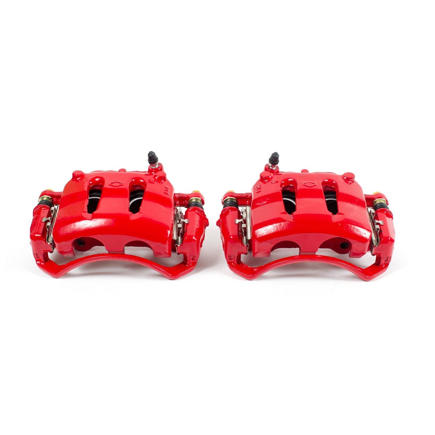 PowerStop Power Stop 93-94 Nissan D21 Front Red Calipers w/Brackets - Pair S1672