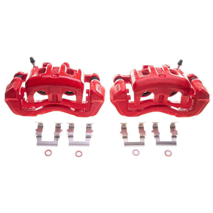 PowerStop Power Stop 92-96 Mitsubishi Montero Front Red Calipers - Pair S1676