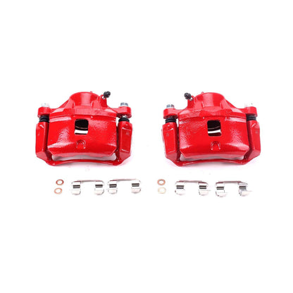 PowerStop Power Stop 95-00 Chrysler Sebring Front Red Calipers w/Brackets - Pair S1694