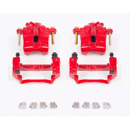 PowerStop Power Stop 94-97 Mazda Miata Front Red Calipers w/Brackets - Pair S1704