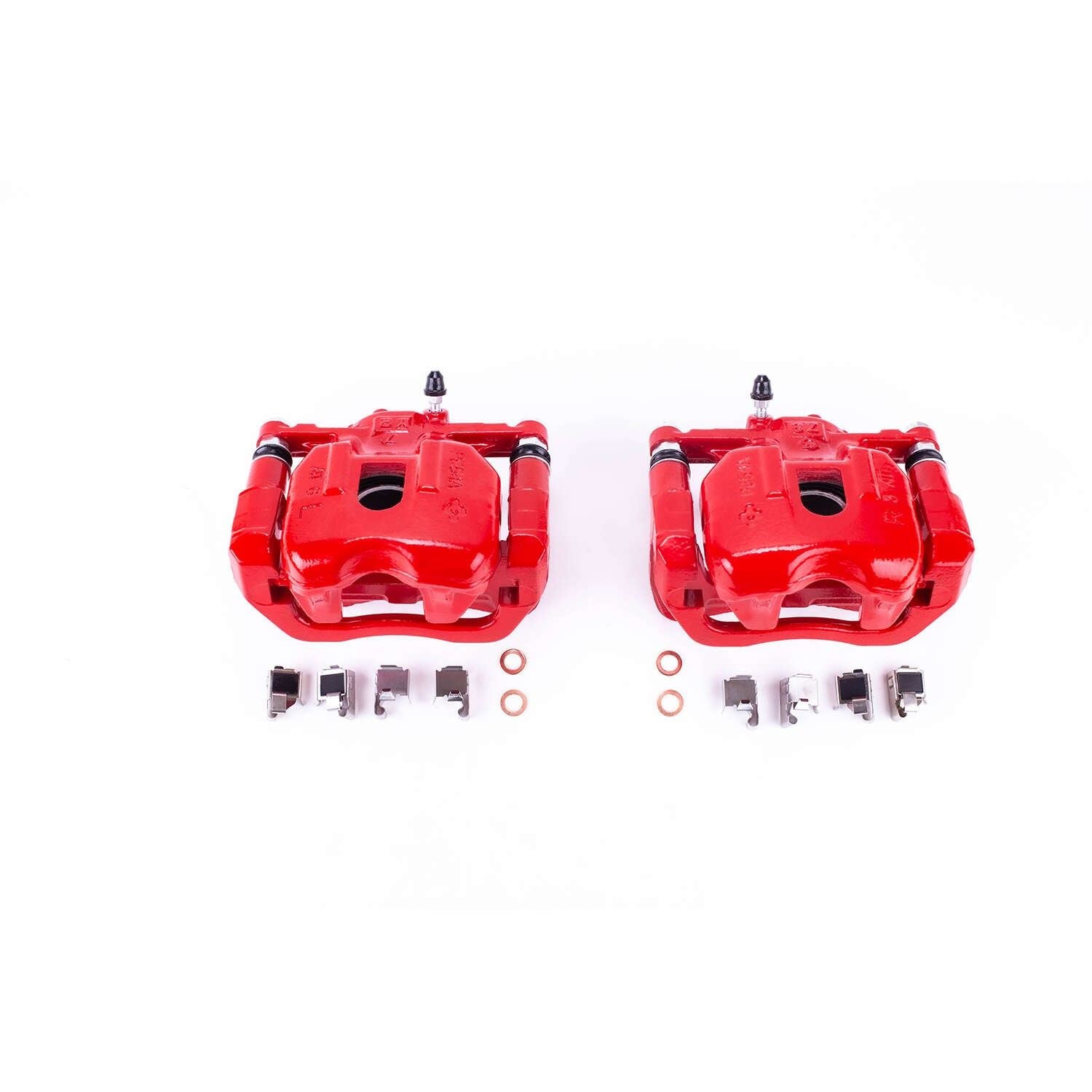 PowerStop Power Stop 96-00 Toyota RAV4 Front Red Calipers w/Brackets - Pair S1812